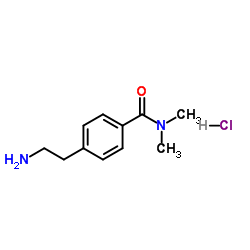 4-(2-Aminoethyl)-N,N-dimethylbenzamide hydrochloride (1:1) Structure