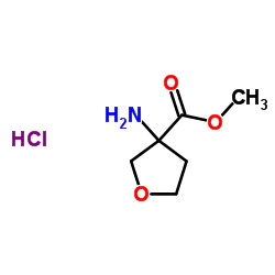 3-氨基氧杂环戊烷-3-甲酸甲酯盐酸盐结构式