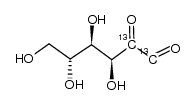 D-[1,2-(13)C]-glucosone Structure