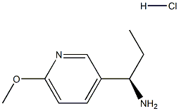 (R)-1-(6-Methoxypyridin-3-yl)propan-1-amine hydrochloride Structure