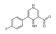 3-(4-氟苯基)-5-硝基吡啶-4-胺结构式