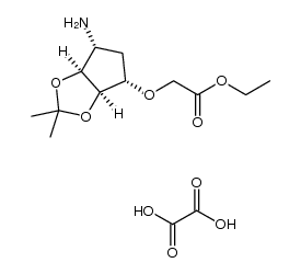 Ethyl 2-(((3aR,4S,6R,6aS)-6-amino-2,2-dimethyltetrahydro-3aH-cyclopenta[d][1,3]dioxol-4-yl)oxy)acetate oxalate picture