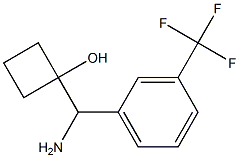 1-(amino(3-(trifluoromethyl)phenyl)methyl)cyclobutanol Structure