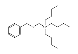 (benzylthiomethyl)tributylstannane结构式