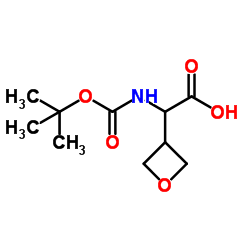 2-{[((叔丁氧基)羰基]氨基} -2-(氧杂环丁-3-基)乙酸结构式