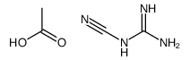 acetic acid,2-cyanoguanidine Structure