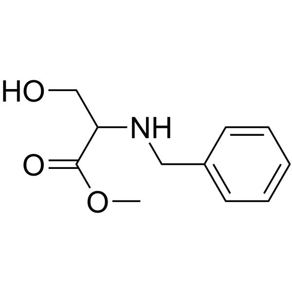 N-苄基-DL-丝氨酸甲酯结构式