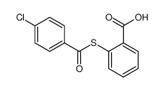 2-((4-chlorobenzoyl)thio)benzoic acid结构式