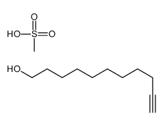 methanesulfonic acid,undec-10-yn-1-ol结构式