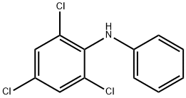 N-苯基-2,4,6-三氯苯胺结构式