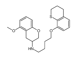 N-[4-(3,4-dihydro-2H-thiochromen-8-yloxy)butyl]-5-methoxy-3,4-dihydro-2H-chromen-3-amine结构式