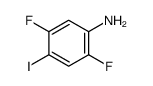 2,5-二氟-4-碘苯胺结构式