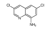 8-氨基-3,6-二氯喹啉结构式