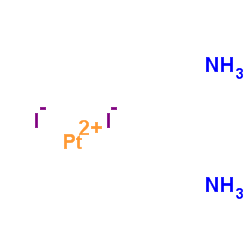 顺式-二碘二氨合铂(II)结构式