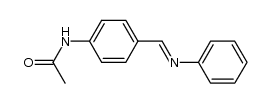 N-[4-(phenyliminomethyl)phenyl]acetamide结构式
