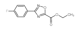 3-(4-氟苯基)-1,2,4-噁二唑-5-甲酸乙酯结构式