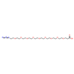 Azido-PEG9-acid结构式