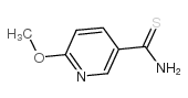 6-甲氧基-3-吡啶-硫代甲酰胺结构式
