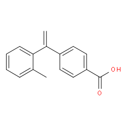 4-(1-(邻甲苯基)乙烯基)苯甲酸结构式