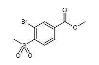 METHYL 3-BROMO-4-(METHYLSULFONYL)BENZOATE Structure