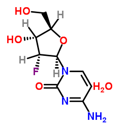 2'-Deoxy-2'-fluorocytidine hydrate Structure