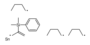 dimethyl-phenyl-(3-tributylstannylprop-1-en-2-yl)silane Structure