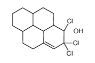 1,2,2-trichloro-4,5,5a,6,7,8,8a,9,10,10a,10b,10c-dodecahydropyren-1-ol结构式
