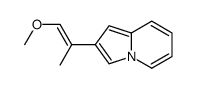 2-(1-methoxyprop-1-en-2-yl)indolizine结构式