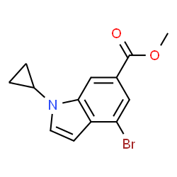 methyl 4-bromo-1-cyclopropyl-1h-indole-6-carboxylate Structure