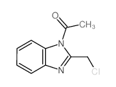 1-[2-(chloromethyl)benzoimidazol-1-yl]ethanone结构式