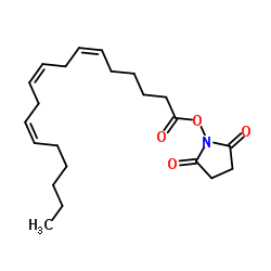 γ-亚麻酸N-羟基琥珀酰亚胺酯结构式