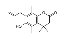 7-allyl-6-hydroxy-4,4,5,8-tetramethylhydrocoumarin Structure