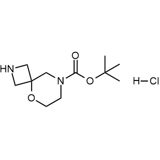 5-氧杂-2,8-二氮杂螺[3.5]壬烷-8-羧酸叔丁酯盐酸盐结构式