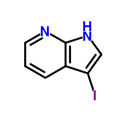 3-碘-7-氮杂吲哚结构式