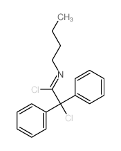 Benzeneethanimidoylchloride, N-butyl-a-chloro-a-phenyl-结构式
