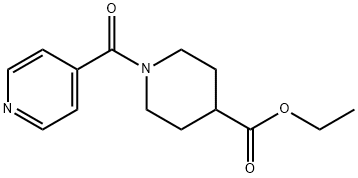 4-Piperidinecarboxylic acid, 1-(4-pyridinylcarbonyl)-, ethyl ester Structure