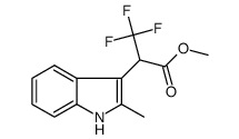 methyl 3,3,3-trifluoro-2-(2-methyl-1H-indol-3-yl)propanoate结构式