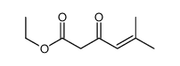 ethyl 5-methyl-3-oxohex-4-enoate结构式