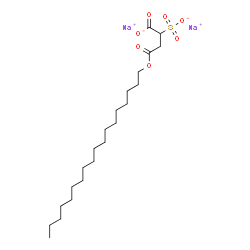 disodium C-octadecyl sulphonatosuccinate Structure