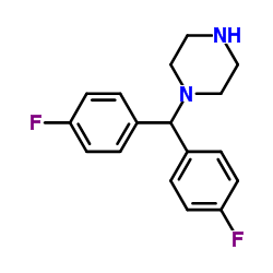1-(4,4'-二氟苯甲基)哌嗪结构式