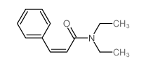 N,N-diethyl-3-phenyl-prop-2-enamide结构式