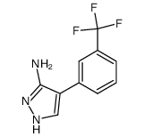4-(3-(TRIFLUOROMETHYL)PHENYL)-1H-PYRAZOL-3-AMINE Structure