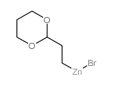 2-(1,3-二氧杂环己基)乙基溴化锌结构式