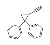2,2-diphenylcyclopropanecarbonitrile structure