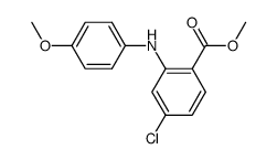 methyl 4-chloro-2-(4-methoxyphenyl)aminobenzoate Structure