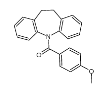 (10,11-dihydro-5H-dibenzo[b,f]azepin-5-yl)(4-methoxyphenyl)methanone结构式