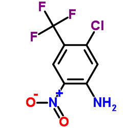 5-氯-2-硝基-4-(三氟甲基)苯胺结构式