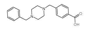 4-(4-苄基哌嗪-1-甲基)苯甲酸结构式