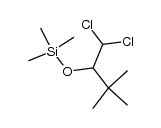 (1-dichloromethyl-2,2-dimethyl-propoxy)-trimethyl-silane结构式