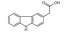 9H-咔唑-3-乙酸结构式